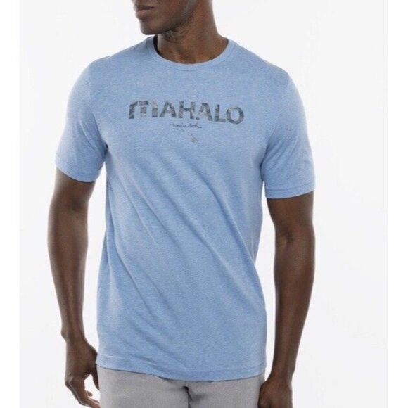 Travis Mathew Golf Mahalo T-Shirt Mens Large Blue Hawaii - Picture 1 of 5